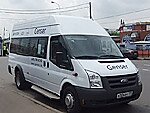Бесплатный автобус Genser в пункт аренды автомобилей АрендаАвто-хнт на Новорязанском шоссе